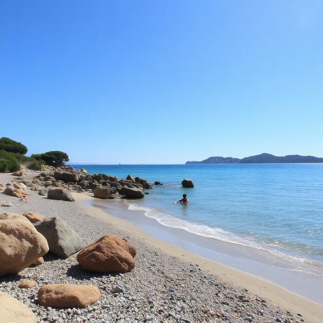 Plage de Tamarone, Calvi