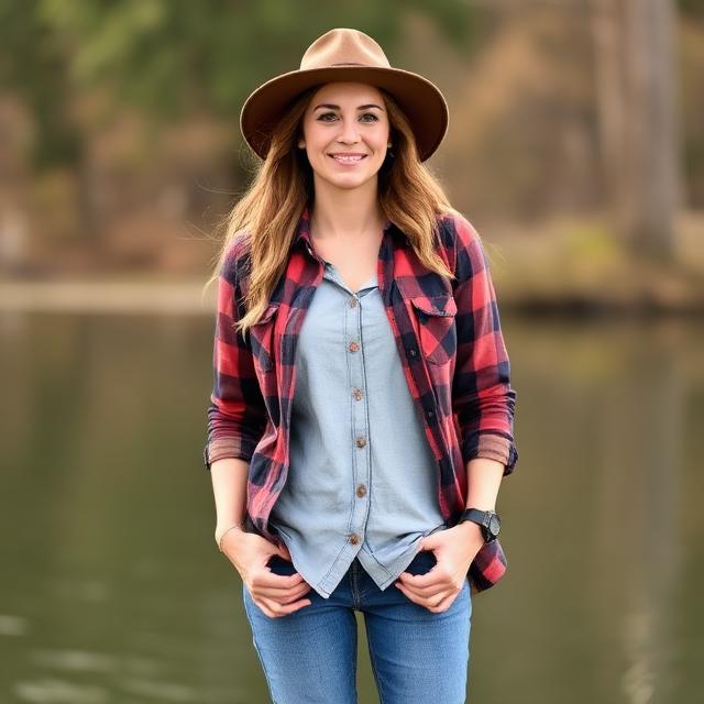 Flannel Shirt + Stretch Denim