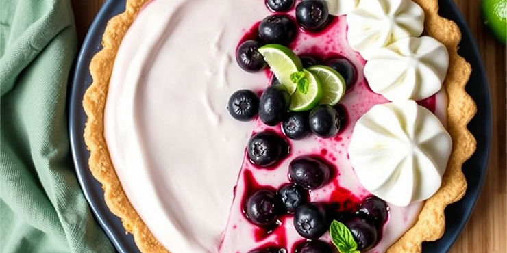 Blueberry Margarita Pie