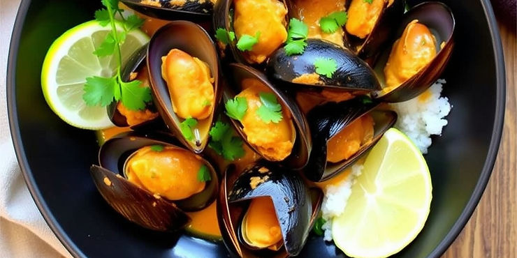 Thai Coconut Curry Mussels