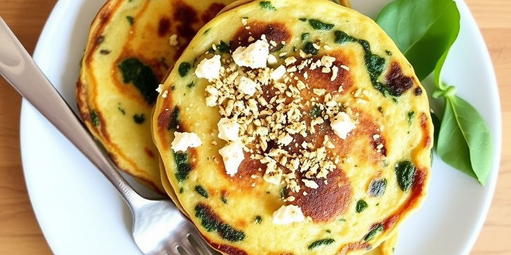 Spinach and Feta Pancakes