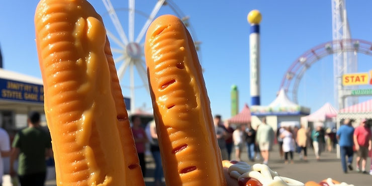 Traditional State Fair Corn Dogs