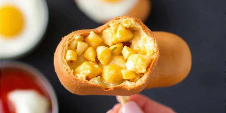 Maple Breakfast Corn Dogs