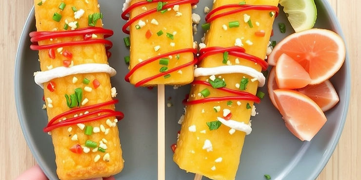 Hawaiian Pineapple Corn Dogs
