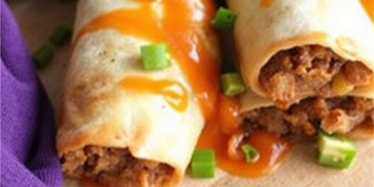 Classic Meat Chimichangas