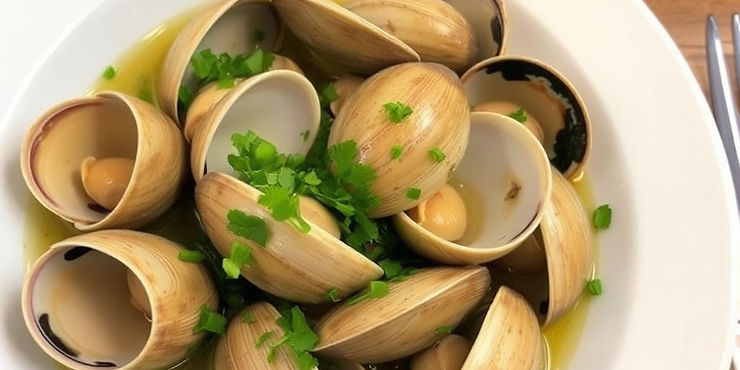 Steamed Clams in White Wine