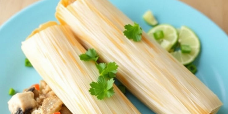 Chicken and Mushroom Tamales


