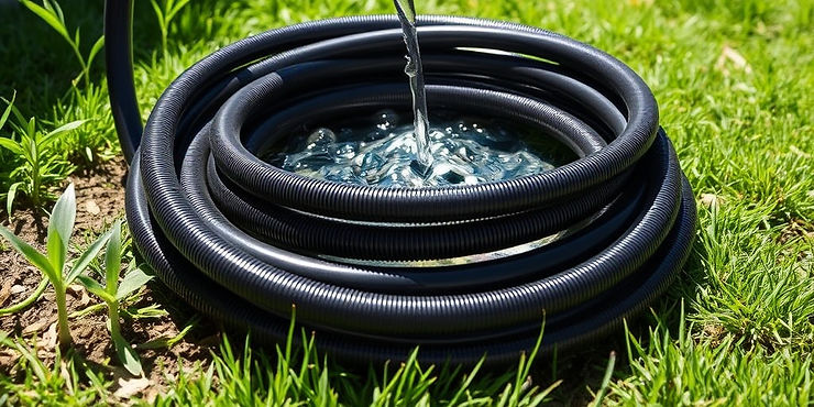 Coil black garden or irrigation tubing in a sunny location and fill it with water. 