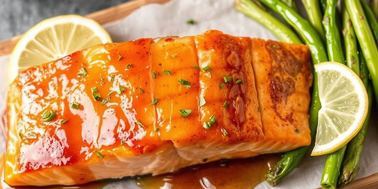 Hot Honey Cedar Plank Salmon