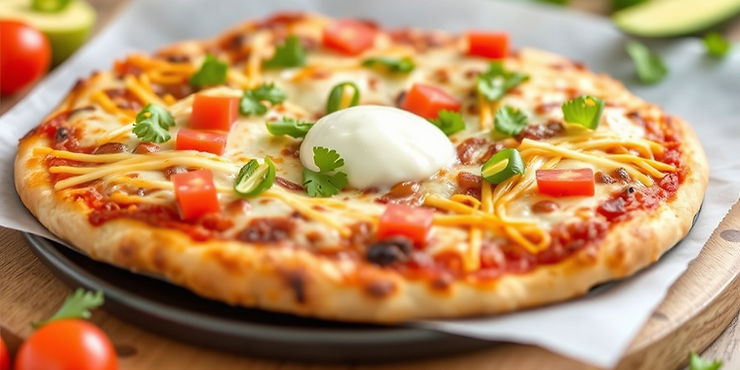 Air Fryer Mexican Pizza