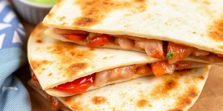 Pork and Pepper Quesadilla