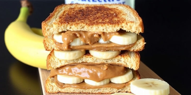 Nut Butter and Banana Sandwich