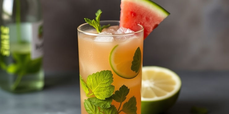 Cantaloupe Mojito Mocktail