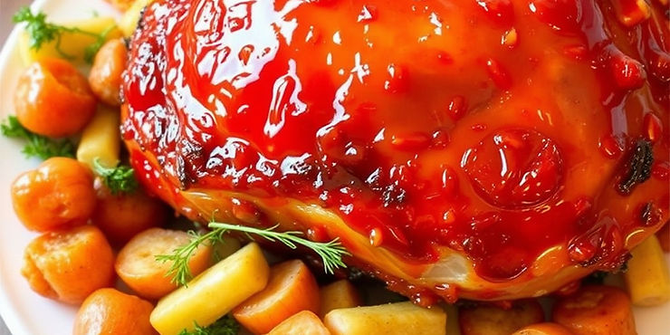 Hot Honey Glazed Ham