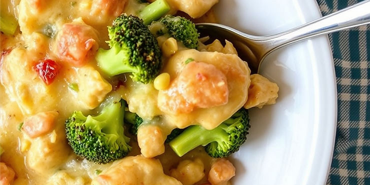 Cheesy Chicken and Broccoli Bake