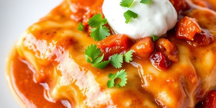 Enchiladas con Crema