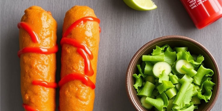 Spicy Sriracha Corn Dogs

