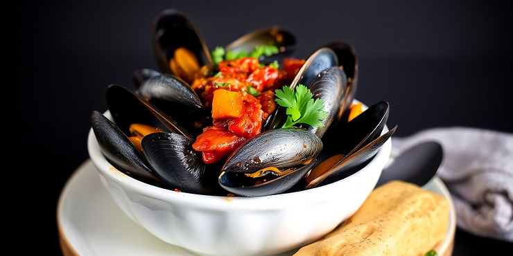 Spanish Mussels with Chorizo and Paprika