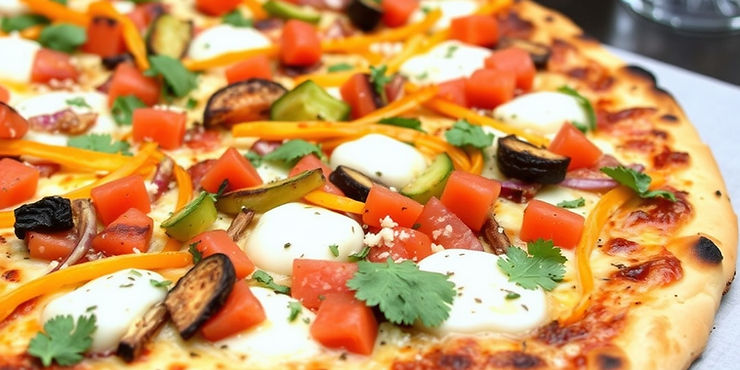 Grilled Veggie Mexican Pizza