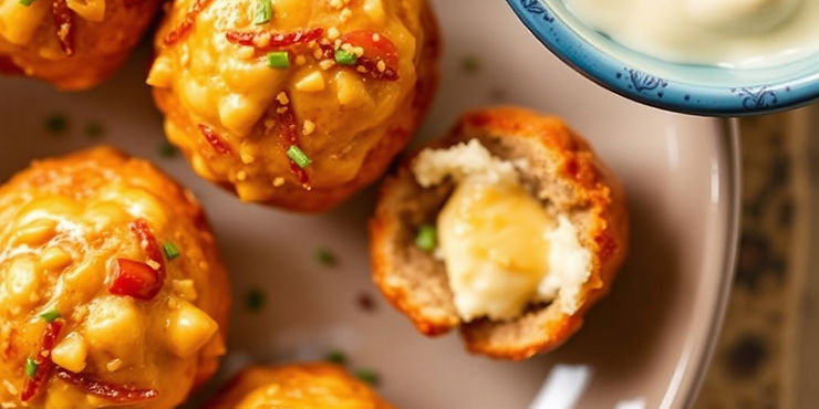 Three-Cheese Sausage Balls