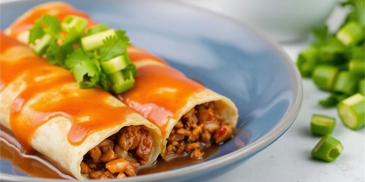 Pork Carnitas Chimichangas