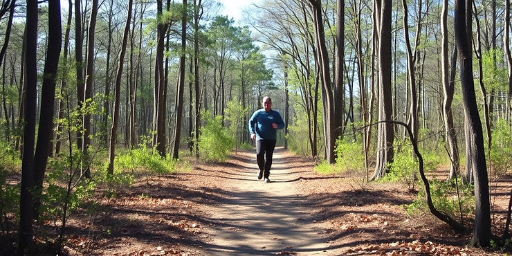 Go Trail Running Through Forest Paths