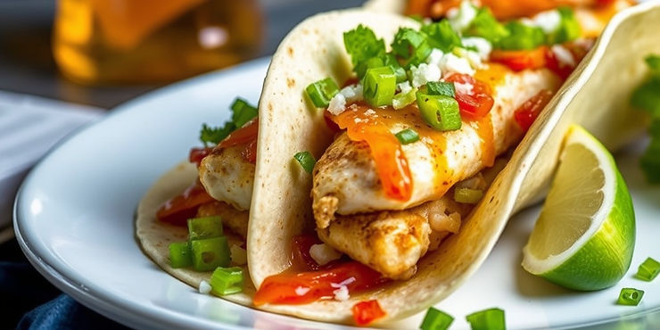 Hot Honey Fish Tacos