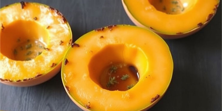 Roasted Cantaloupe with Honey and Thyme