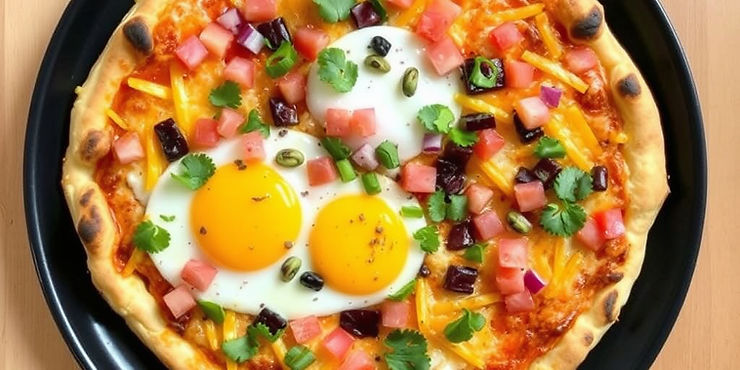 Breakfast Mexican Pizza