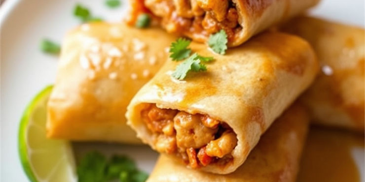 Chili Lime Chicken Chimichangas