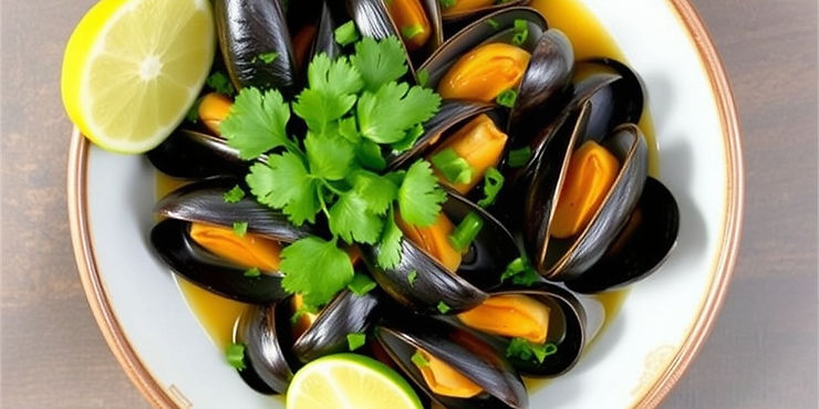 Mussels with Cilantro and Lime