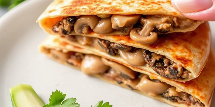 Mushroom Quesadilla