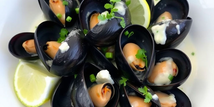 Mussels in Coconut Cream and Lime