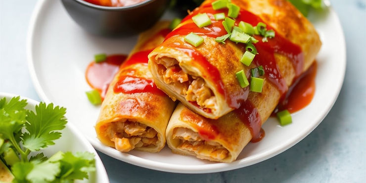 BBQ Chicken Chimichangas