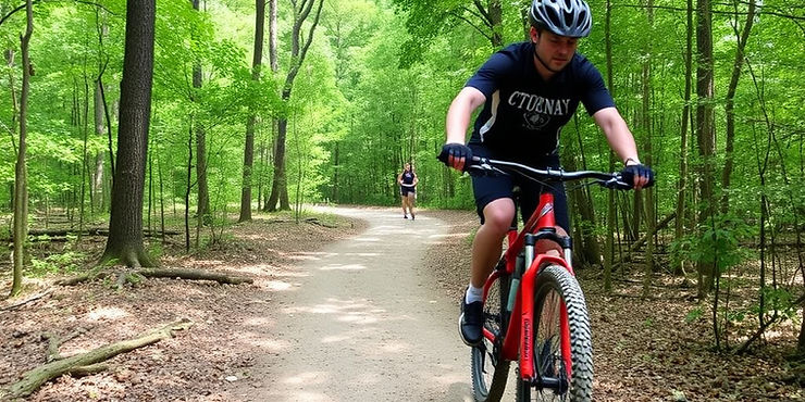 Mountain Biking on 11+ Miles of Trails