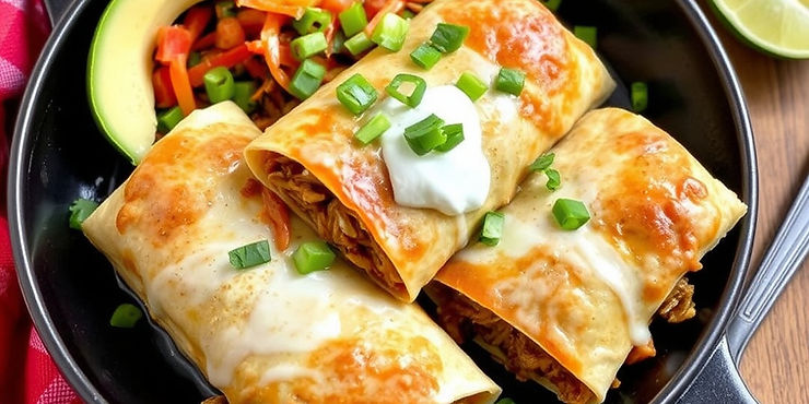 Shredded Beef Chimichangas