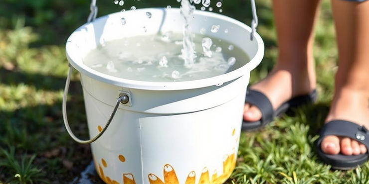 Bucket Wash with Minimal Water