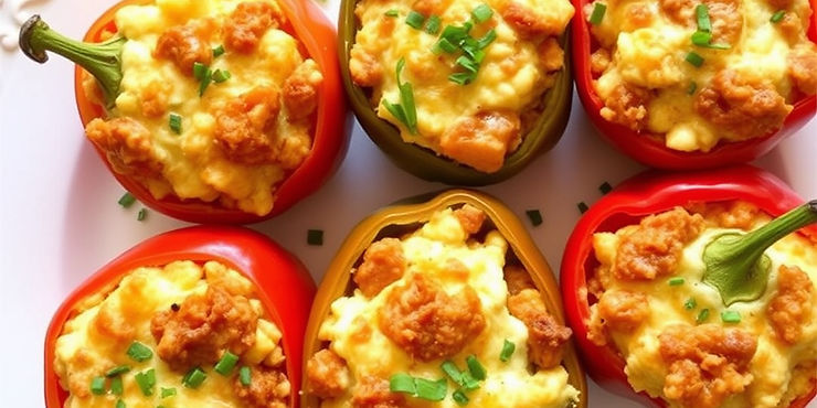 Cottage Cheese Stuffed Peppers