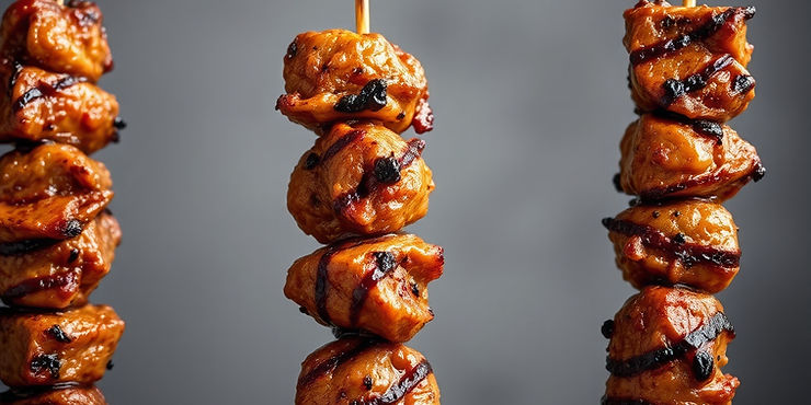 Stick-Cooked Meat Skewers