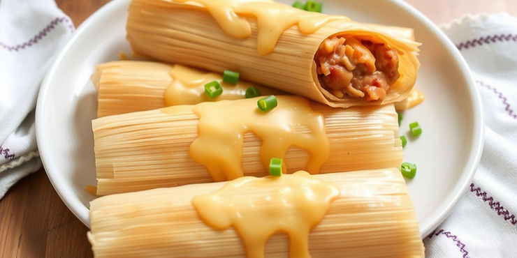Pork and Cheese Tamales
