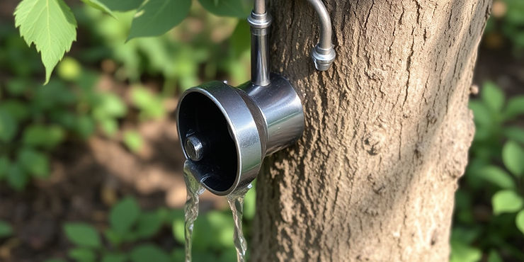 Tree Bark Water Collector