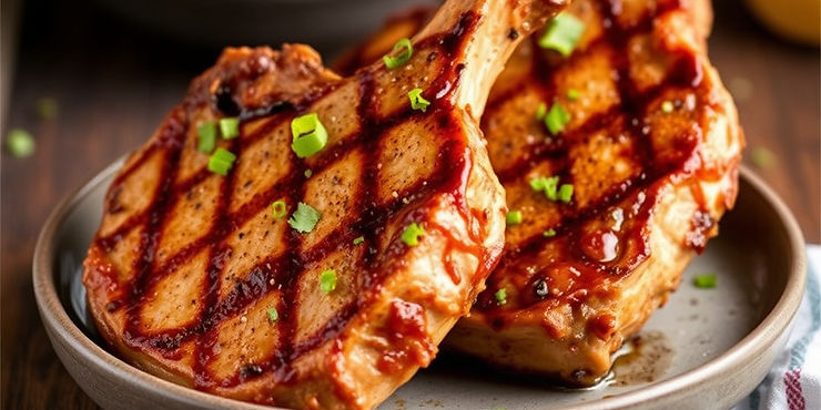 Spicy Cajun Grilled Pork Chops