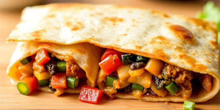 Veggie Fajita Chimichangas