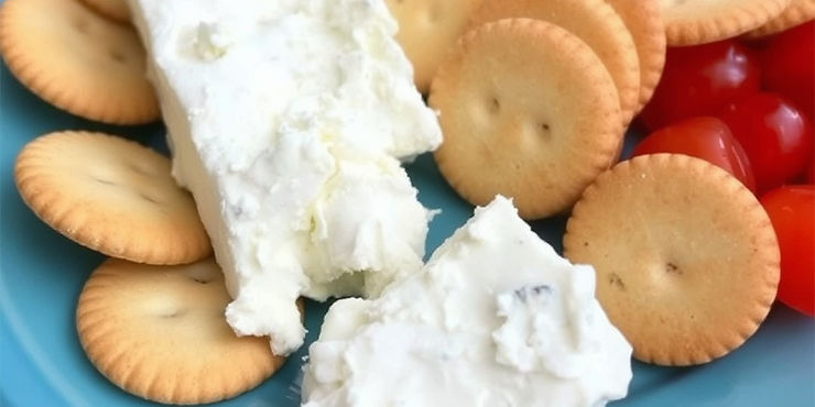 Cottage Cheese and Crackers Snack Plate