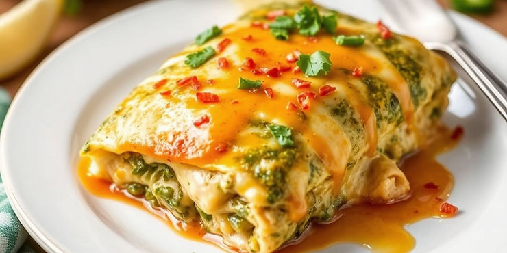 Enchiladas de Pollo Verdes