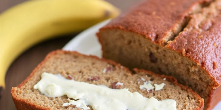 Banana Bread with Cream Cheese Filling