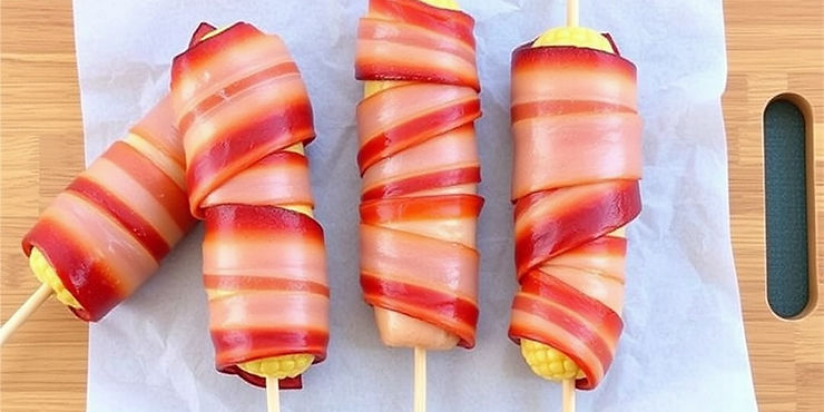 Bacon-Wrapped Corn Dogs