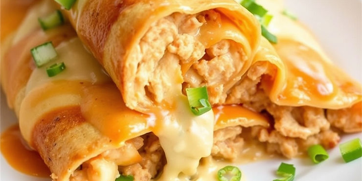 Creamy Chicken Chimichangas