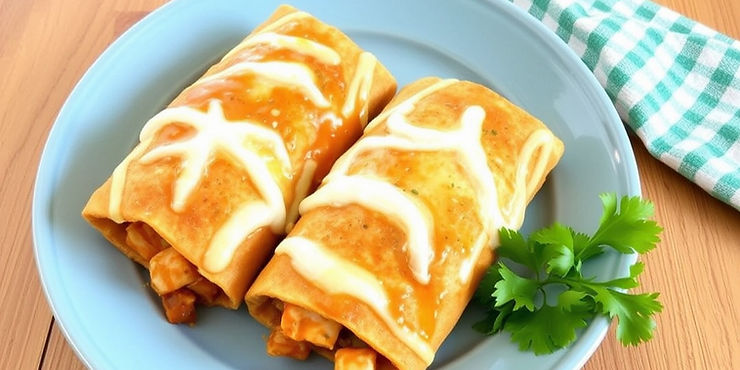 Spicy Shrimp Chimichangas