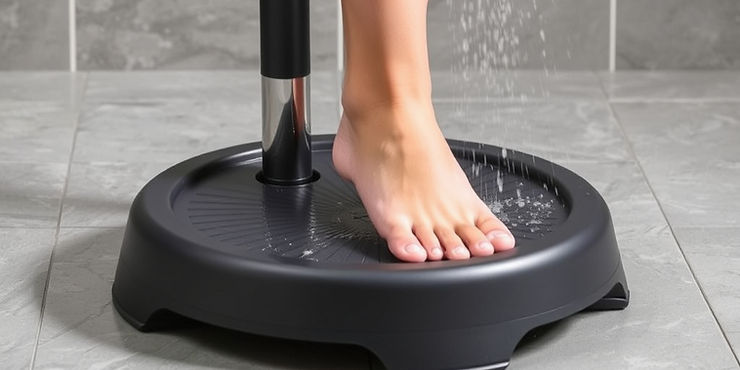 Foot-Pump Shower